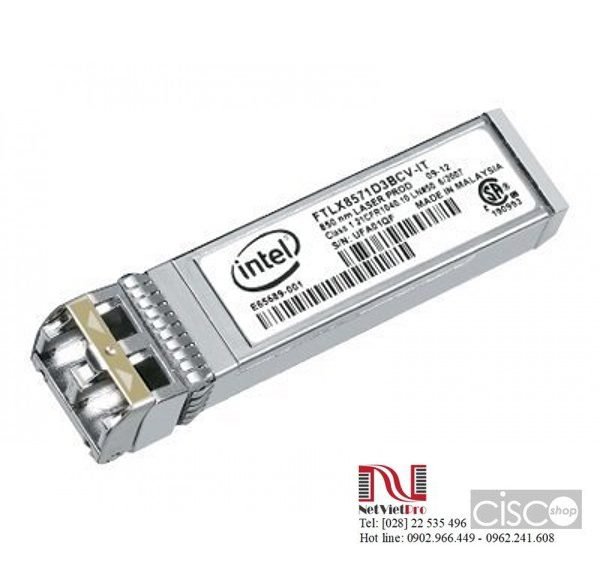 Intel® Ethernet SFP SR Optics / E10GSFPSRFTLX8571D3BCVIT1 / Dual Rate 10GBASE-SR/1000BASE-SX
