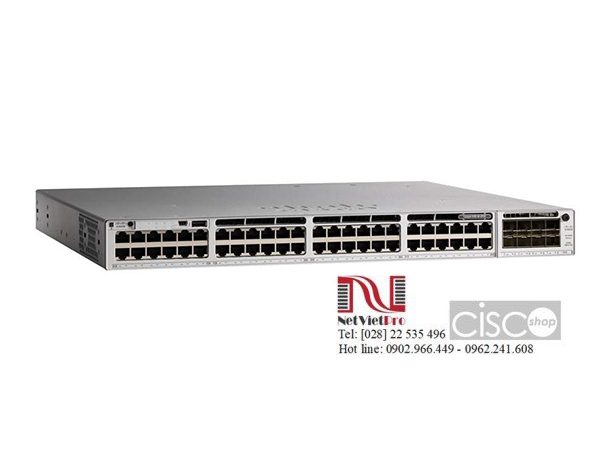 C9200-48P-E Switch Cisco Catalyst 9200 48 Port PoE+ 740W, Network Essentials
