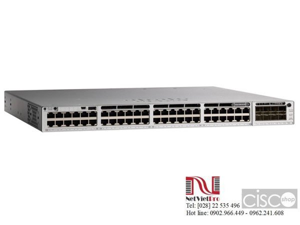 Cisco C9200L-24P-4X-A Switch Catalyst 24 Port PoE+, 4x10G uplink, Network Advantage