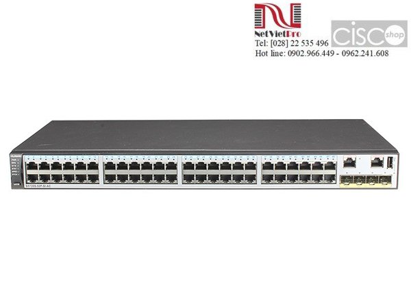 Switch Huawei S5720S-52P-SI-AC Ethernet 10/100/1000 ports, 4 Gig SFP