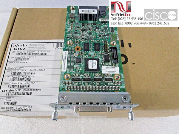 Module Cisco NIM-16A channel async serieal ISR4000